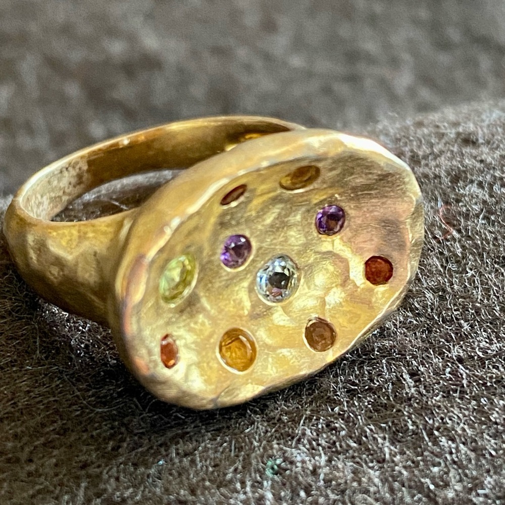 Matte multi stone ring - Picture 5 of 7